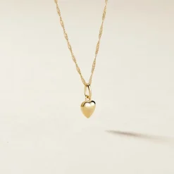 Marc Orian Pendentifs|Bijoux Homme > Pendentif Eudocie Coeur Lisse Or Jaune