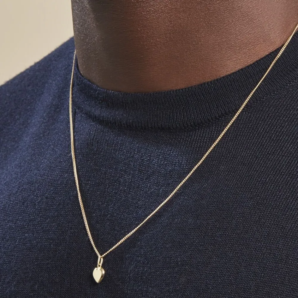 Marc Orian Pendentifs|Bijoux Homme > Pendentif Eudocie Coeur Lisse Or Jaune
