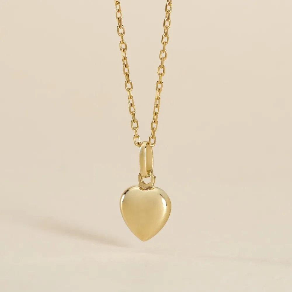 Marc Orian Pendentifs|Bijoux Homme > Pendentif Eudocie Coeur Lisse Or Jaune