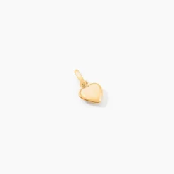 Marc Orian Pendentifs|Bijoux Homme > Pendentif Eudocie Coeur Mat Et Brillant Or Jaune
