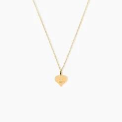 Marc Orian Pendentifs|Pendentifs > Pendentif Eudocie Coeur Message Or Jaune