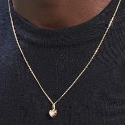 Marc Orian Pendentifs|Bijoux Homme > Pendentif Eudocie Coeur Stri Or Jaune
