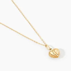 Marc Orian Pendentifs|Bijoux Homme > Pendentif Eudocie Coeur Stri Or Jaune