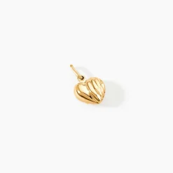 Marc Orian Pendentifs|Bijoux Homme > Pendentif Eudocie Coeur Stri Or Jaune