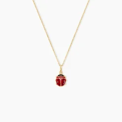 Marc Orian Pendentifs|Bijoux Enfant > Pendentif Fedelina Coccinelle Or Jaune