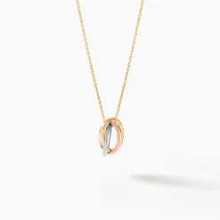 Marc Orian Pendentifs|Pendentifs > Pendentif Ferdinanda Entrelace Or Tricolore