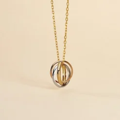 Marc Orian Pendentifs|Pendentifs > Pendentif Ferdinanda Entrelace Or Tricolore