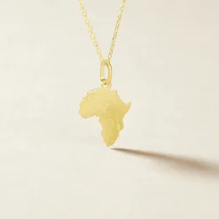 Marc Orian Pendentifs|Pendentifs Personnalisés > Pendentif Gaietana Afrique Or Jaune