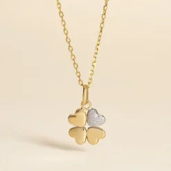Marc Orian Pendentifs|Bijoux Homme > Pendentif Gert Coeur Trefle Or Jaune