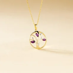 Marc Orian Anniversaire De Mariage|Pendentifs > Pendentif Godolieba Or Jaune Amethyste Violet
