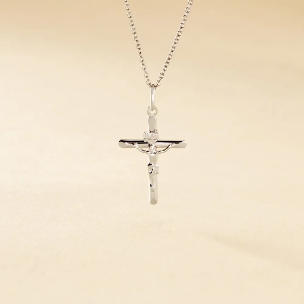 Marc Orian Pendentifs|Bijoux Homme > Pendentif Haley Croix Or Blanc