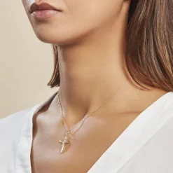 Marc Orian Cadeaux Communion|Bijoux Or > Pendentif Haley Croix Or Jaune