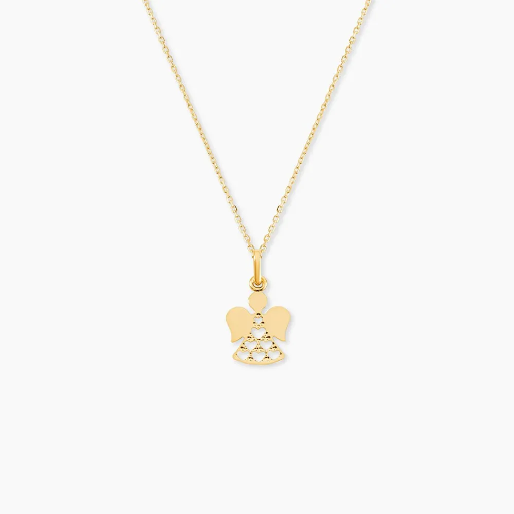 Marc Orian Pendentifs|Bijoux Enfant > Pendentif Hallie Ange Dentelle Or Jaune