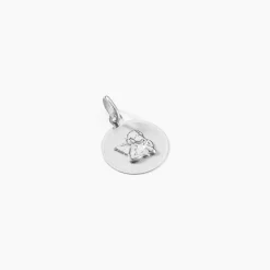 Marc Orian Pendentifs|Pendentifs Personnalisés > Pendentif Hanita Ange Rond Satine Or Blanc
