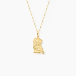 Marc Orian Pendentifs|Bijoux Homme > Pendentif Hayate Chat Or Jaune