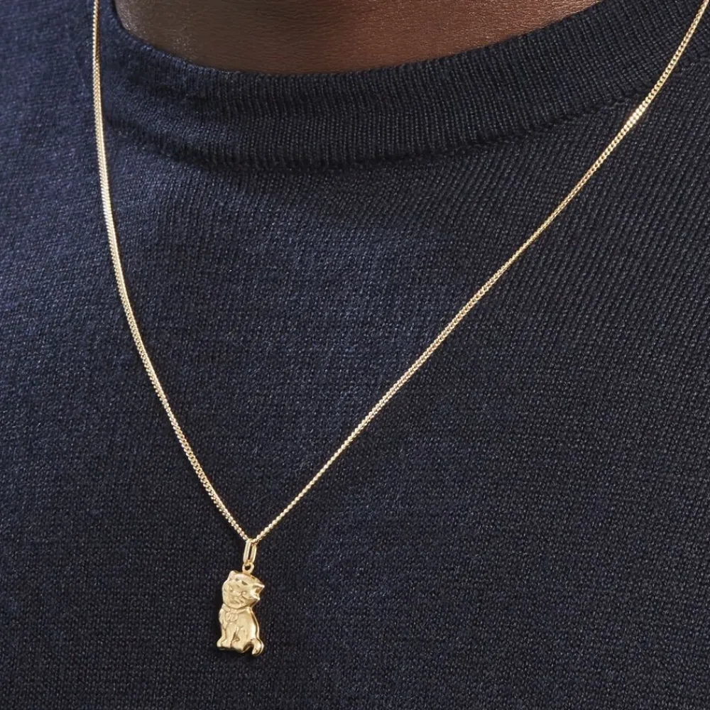 Marc Orian Pendentifs|Bijoux Homme > Pendentif Hayate Chat Or Jaune