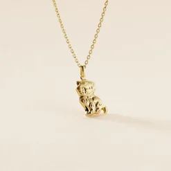 Marc Orian Pendentifs|Bijoux Homme > Pendentif Hayate Chat Or Jaune