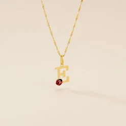 Marc Orian Pendentifs|Bijoux Enfant > Pendentif Helidie Coccinelle Lettre Or Jaune