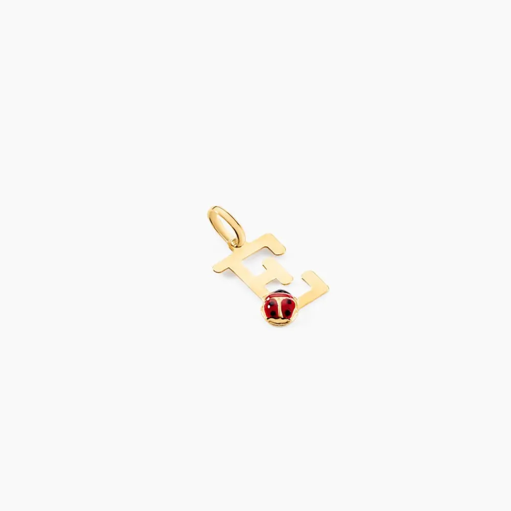 Marc Orian Pendentifs|Bijoux Enfant > Pendentif Helidie Coccinelle Lettre Or Jaune