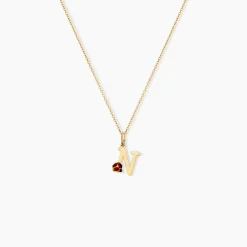 Marc Orian Bijoux Enfant|Pendentifs > Pendentif Helidie Coccinelle Lettre Or Jaune