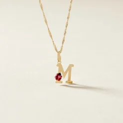 Marc Orian Pendentifs|Bijoux Enfant > Pendentif Helidie Coccinelle Lettre Or Jaune