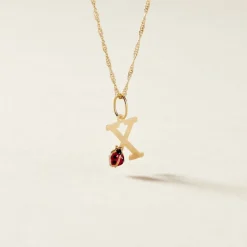 Marc Orian Bijoux Or|Pendentifs > Pendentif Helidie Coccinelle Lettre Or Jaune