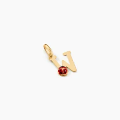 Marc Orian Pendentifs|Bijoux Enfant > Pendentif Helidie Coccinelle Lettre Or Jaune