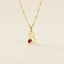 Marc Orian Bijoux Or|Pendentifs > Pendentif Helidie Coccinelle Lettre Or Jaune