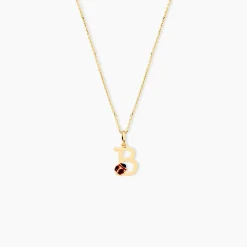 Marc Orian Bijoux Or|Pendentifs > Pendentif Helidie Coccinelle Lettre Or Jaune