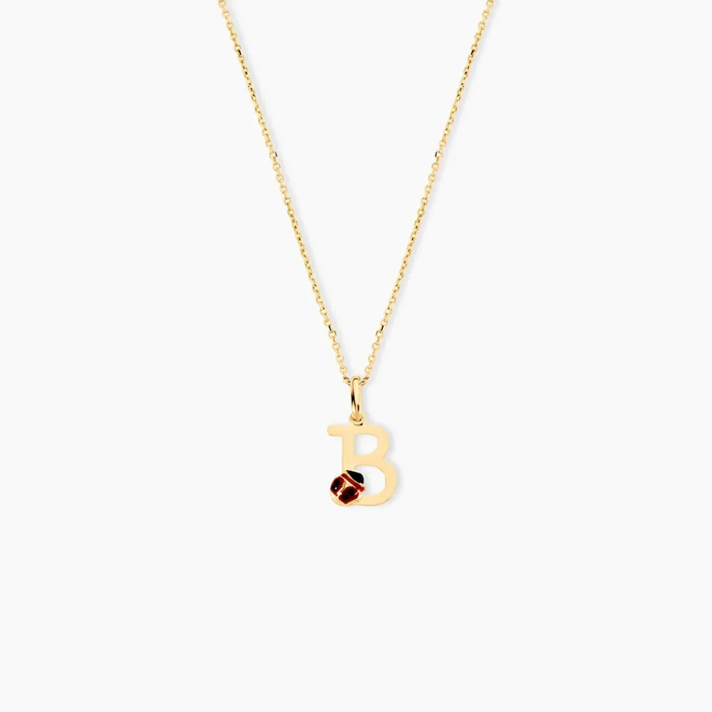 Marc Orian Bijoux Or|Pendentifs > Pendentif Helidie Coccinelle Lettre Or Jaune