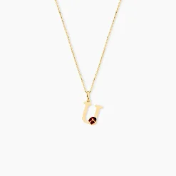 Marc Orian Bijoux Or|Pendentifs > Pendentif Helidie Coccinelle Lettre Or Jaune