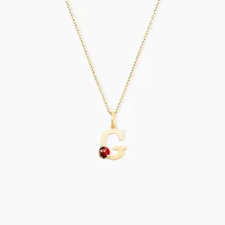 Pendentif Helidie Coccinelle Lettre Or Jaune