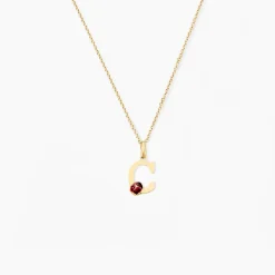 Pendentif Helidie Coccinelle Lettre Or Jaune