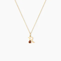 Pendentif Helidie Coccinelle Lettre Or Jaune