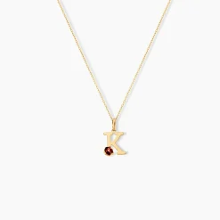 Pendentif Helidie Coccinelle Lettre Or Jaune