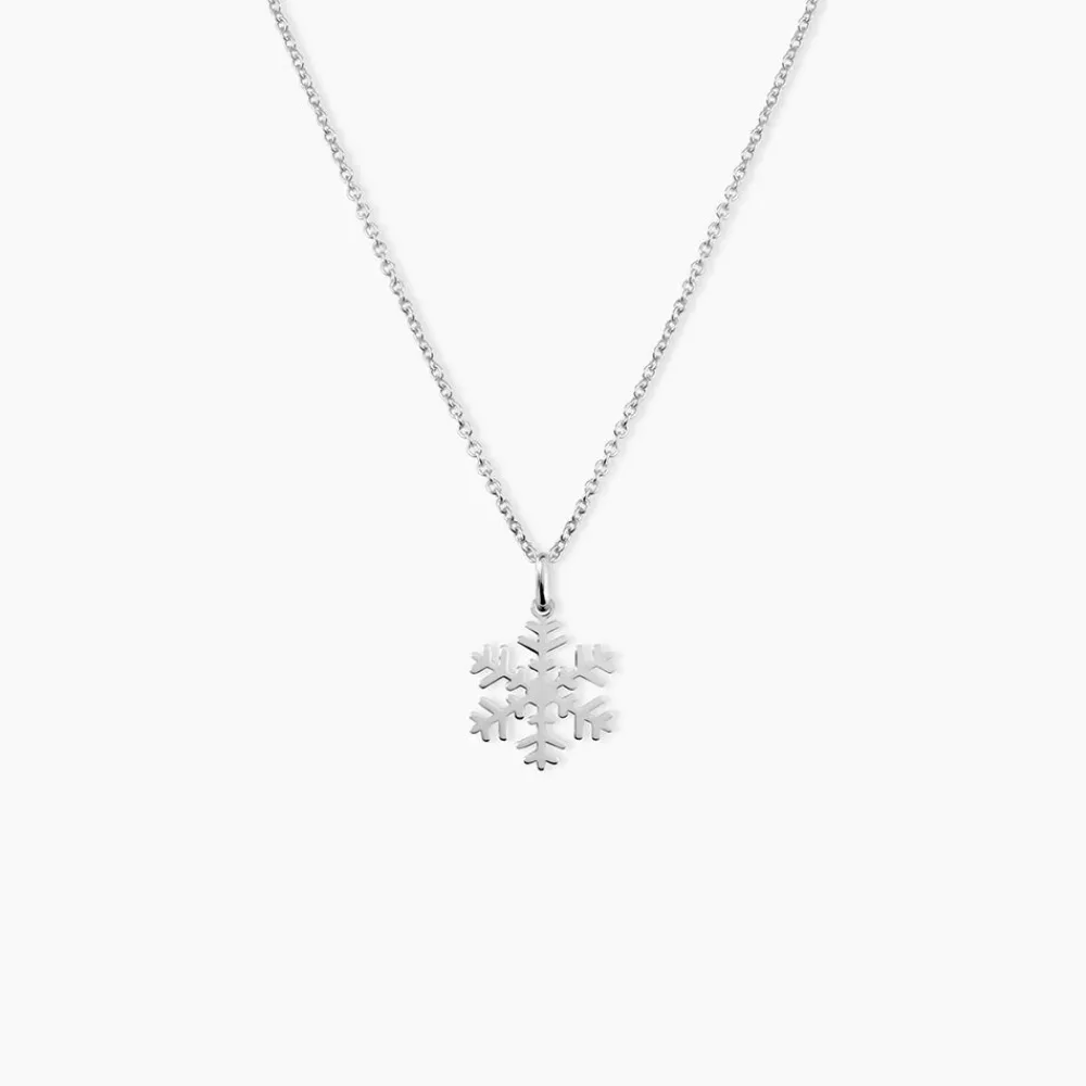 Marc Orian Pendentifs|Pendentifs > Pendentif Herbertine Flocon Or Blanc
