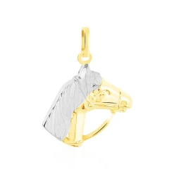Marc Orian Pendentifs|Bijoux Homme > Pendentif Hillel Cheval Or Bicolore