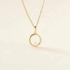 Pendentif Imelie Or Jaune Perle De Culture