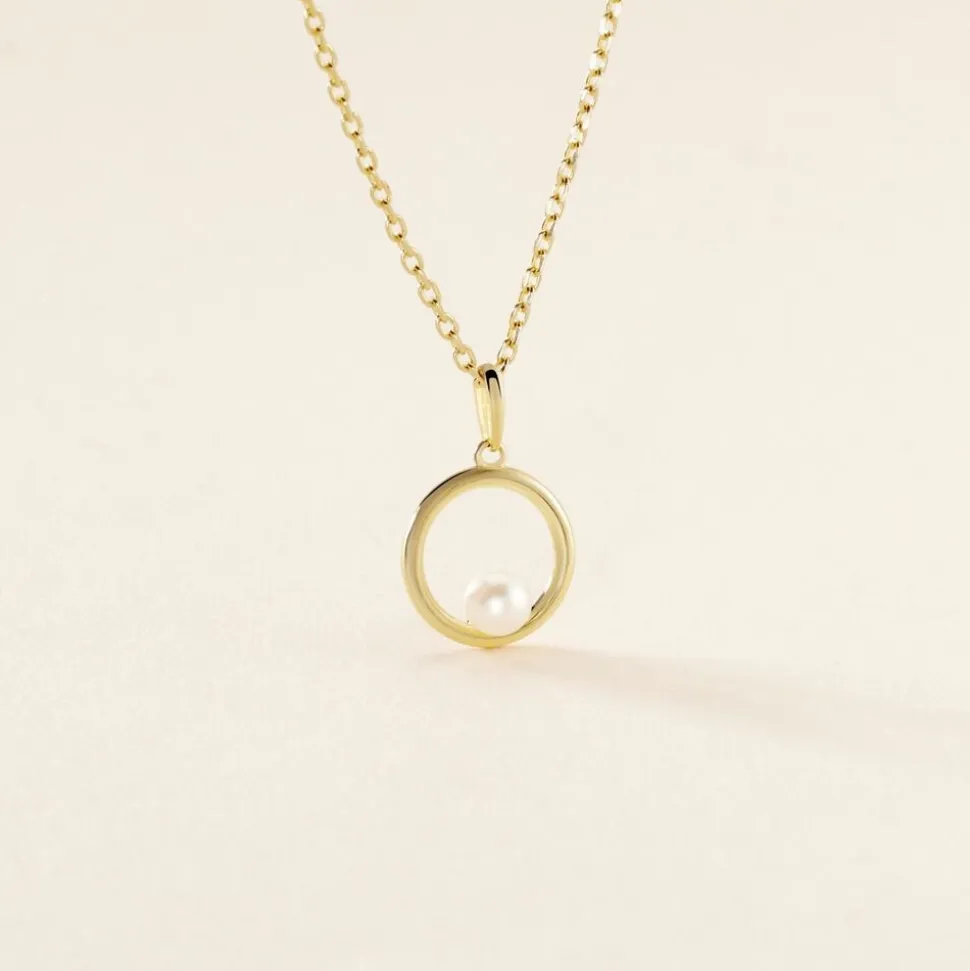 Pendentif Imelie Or Jaune Perle De Culture