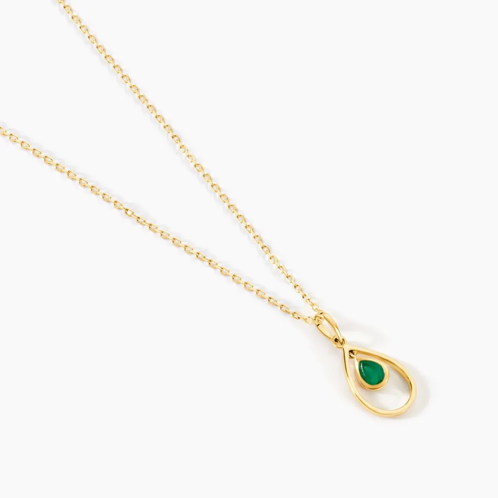 Marc Orian Bijoux Émeraude|Pendentifs > Pendentif Innocenzo Or Jaune Emeraude
