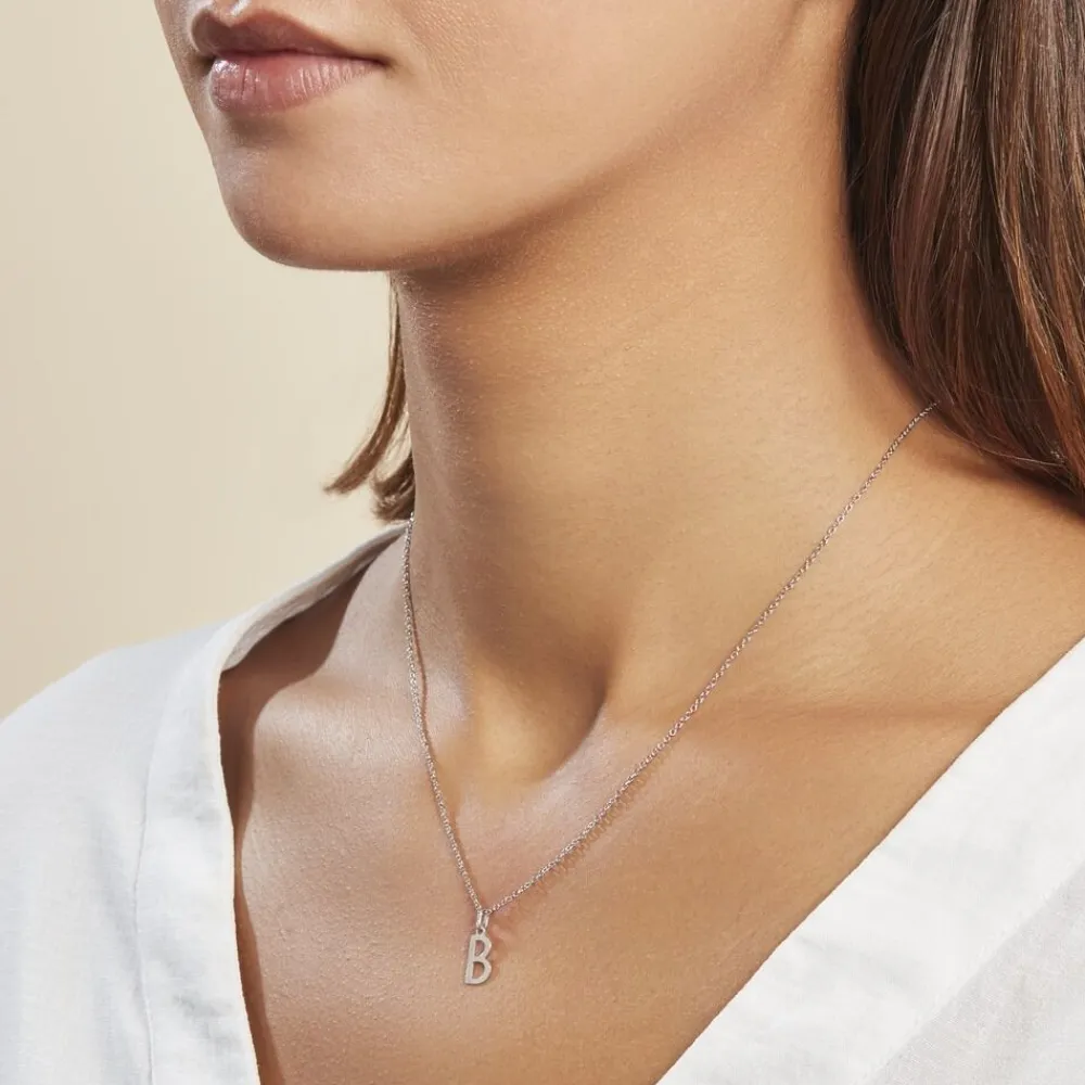 Marc Orian Pendentifs|Bijoux Homme > Pendentif Ionia Lettre or blanc