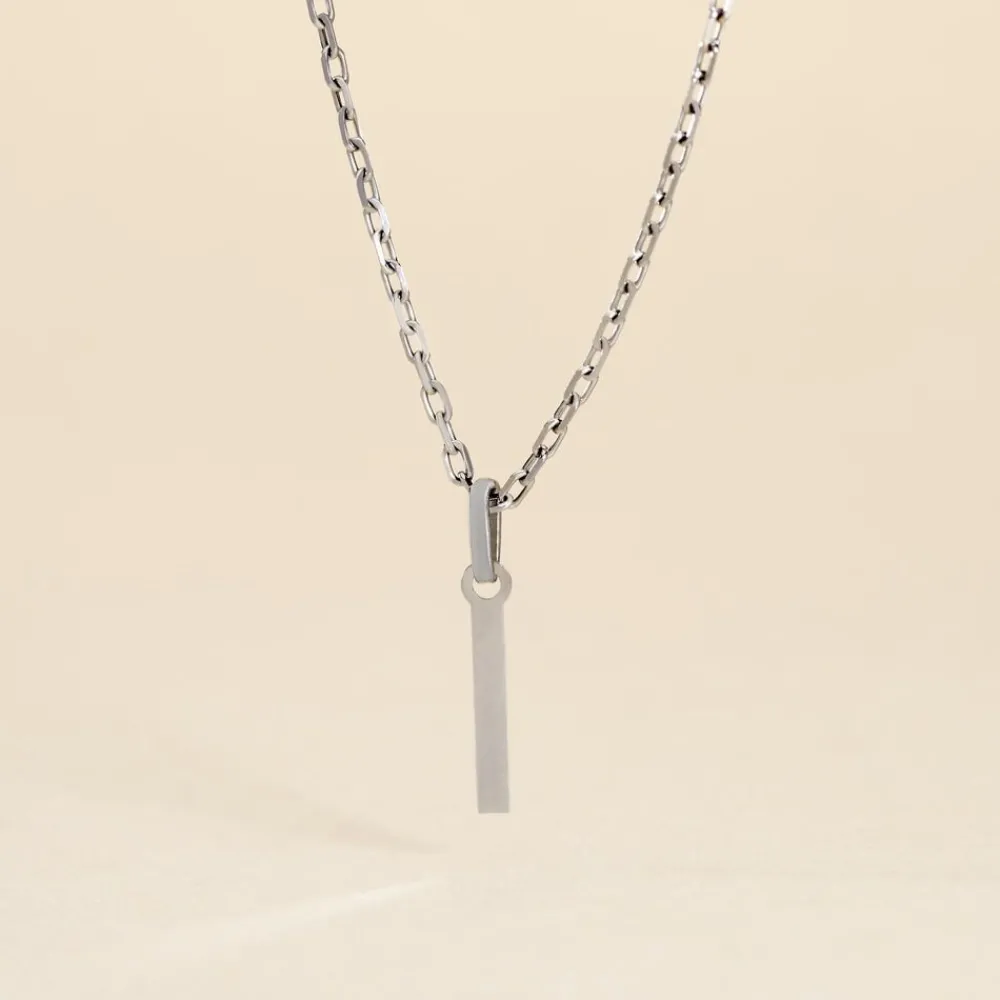 Marc Orian Pendentifs|Bijoux Homme > Pendentif Ionia Lettre Or Blanc