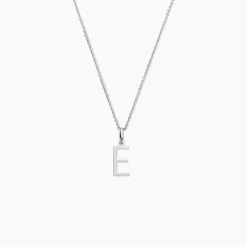 Pendentif Ionia Lettre Or Blanc