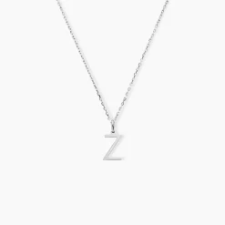 Pendentif Ionia Lettre Or Blanc