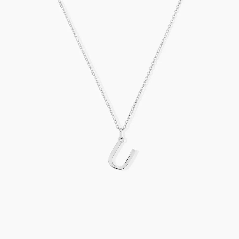 Pendentif Ionia Lettre Or Blanc