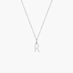 Pendentif Ionia Lettre Or Blanc