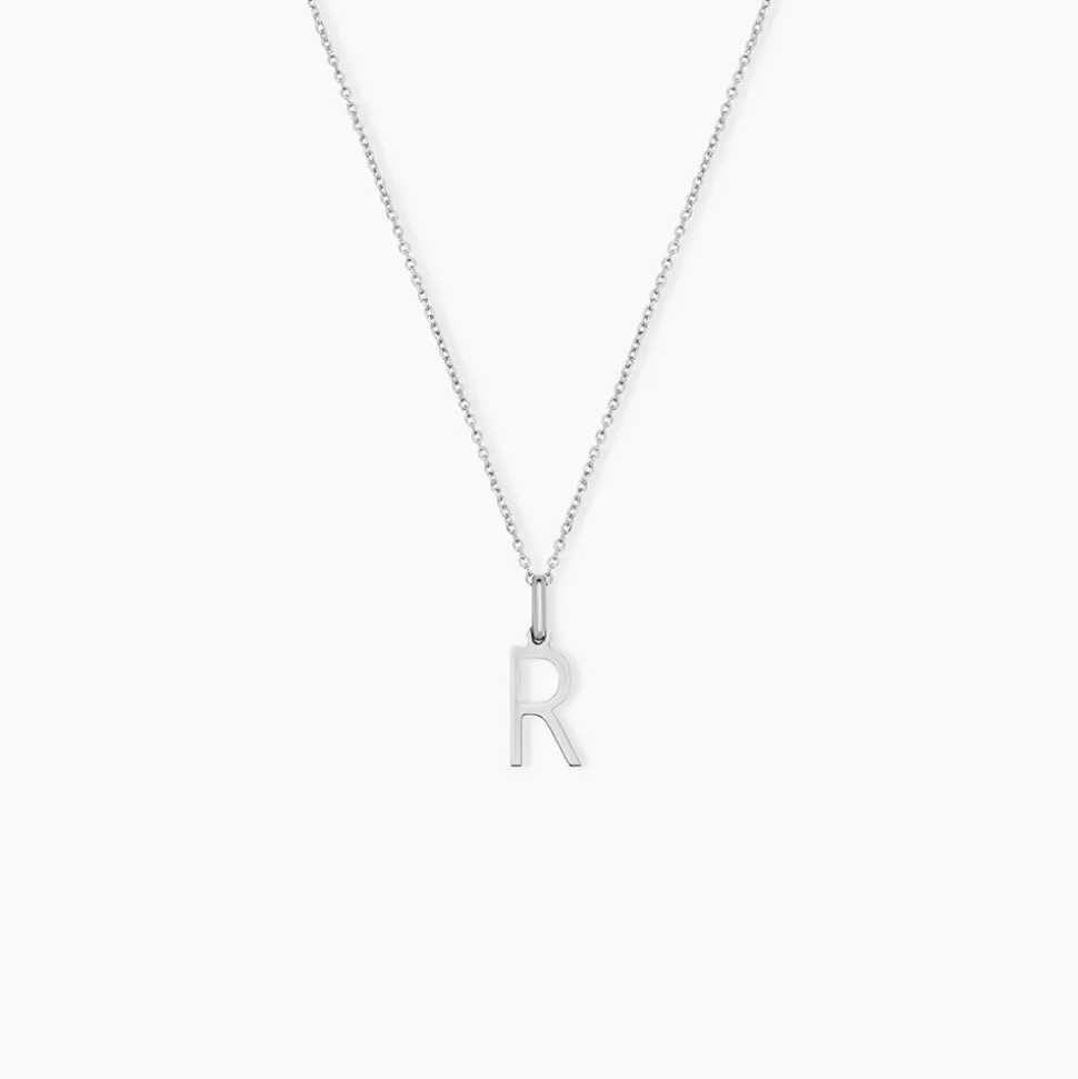 Pendentif Ionia Lettre Or Blanc