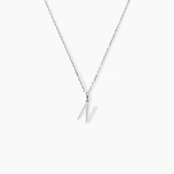 Pendentif Ionia Lettre Or Blanc