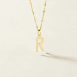 Marc Orian Pendentifs|Bijoux Homme > Pendentif Ionia Lettre or jaune