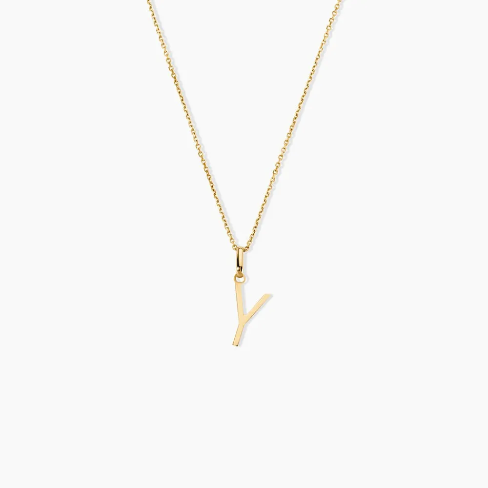Marc Orian Pendentifs|Bijoux Homme > Pendentif Ionia Lettre Or Jaune